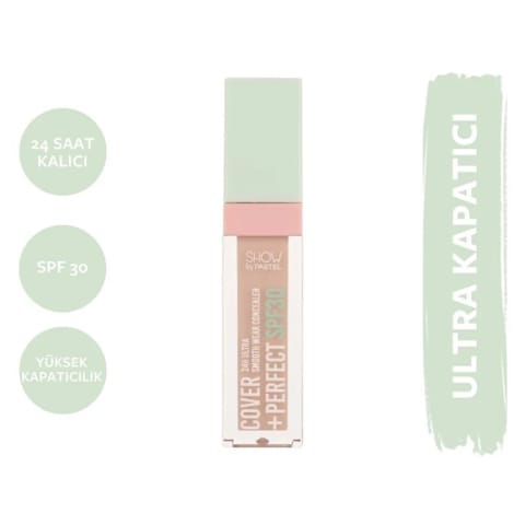 Show by Pastel Cover+Perfect Concealer SPF30 Ultra کانسیلر 304 Nude Pink