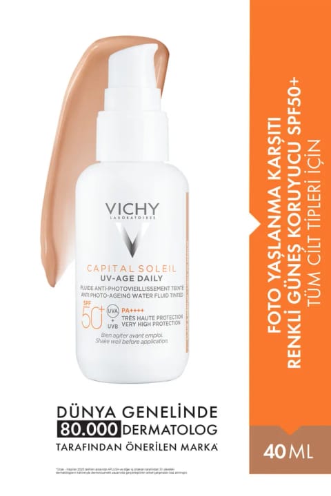 ویشی کاپیتال سولیل UV-Age روزانه SPF 50+ کرم ضد آفتاب رنگی 40 میلی‌لیتر