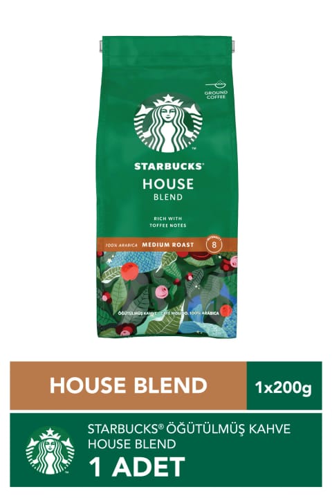 قهوه آسیاب‌شده Starbucks House Blend 200 گرم