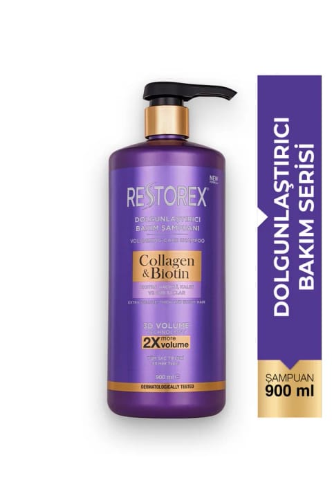شامپو Collagen Biotin رستورکس ۹۰۰ میلی‌لیتر
