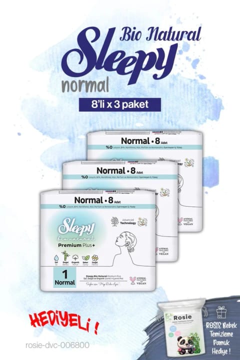 Sleepy x3 Normal Bio Natural 8'li Ped و ROSIE