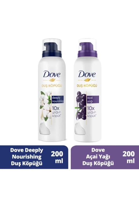 فوم حمام Dove با روغن آکای