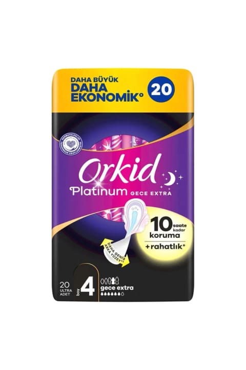 Orkid Platinum 4'lü Gece Ekstra 20 Adet