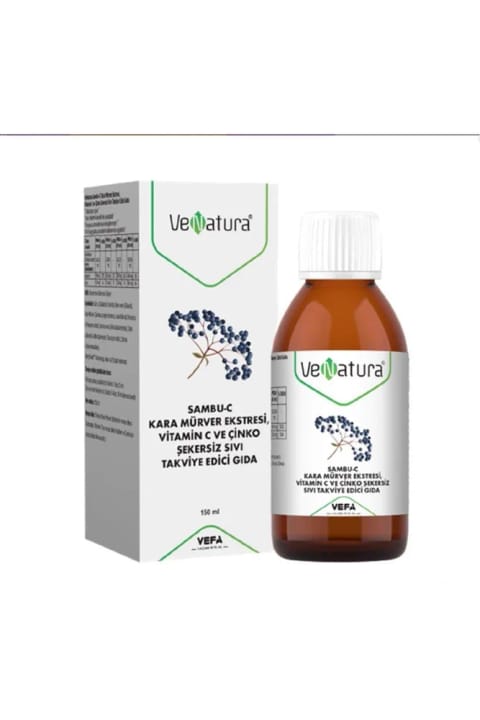 شربت عصاره شاه‌توت سیاه VeNatura Sambu C 150 میلی‌لیتر