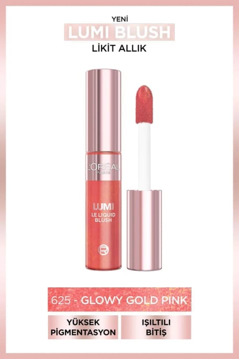 L'Oréal Paris Lumi Blush رژگونه مایع - 625 Glowy Gold Pink