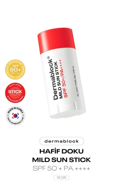 DERMABLOCK کرم ضدآفتاب استیکی کرهای با بافت سبک Mild Sun Stick SPF 50+ PA...