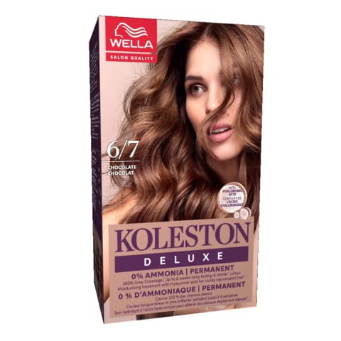 Wella Koleston Deluxe Kit بدون آمونیاک رنگ مو 6/7 شکلات قهوهای