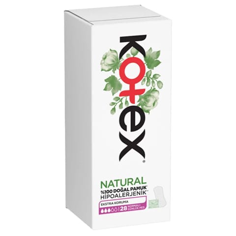 Kotex Natural Normal روزانه اکسترا محافظت ۲۸ عددی