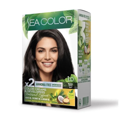 رنگ مو بدون آمونیاک Sea Color 1.0 مشکی
