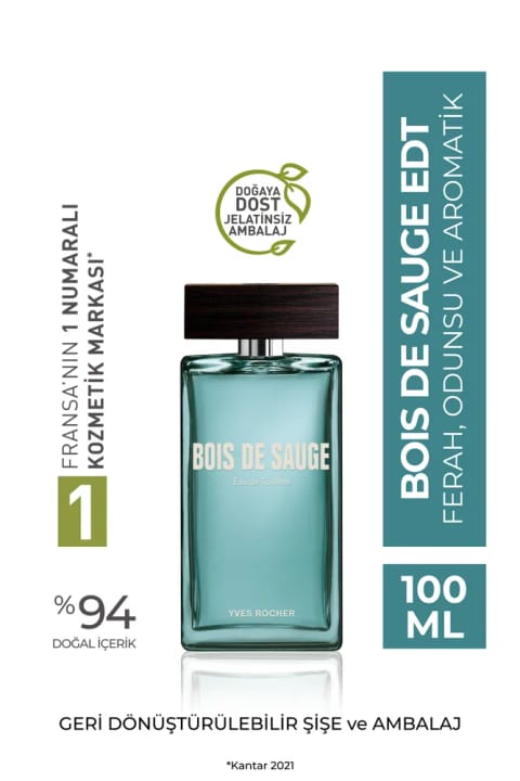 Yves Rocher Bois De Sauge ادکلن مردانه 100 میلیلیتر