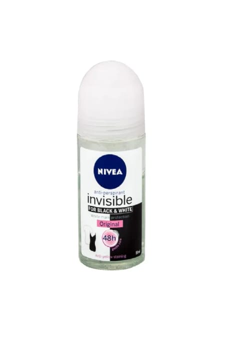 NIVEA Black&White Invisible Clear 48 ساعت رول‌آن ۵۰ میلی‌لیتر