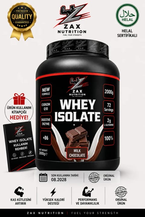 zax nutrition ایزوله وی ۱۰۰٪ میلک چاکلت