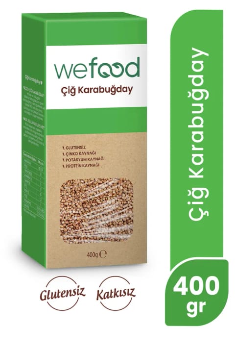 Wefood گلوتن فری گندم سیاه خام ۴۰۰ گرم (Greçka)