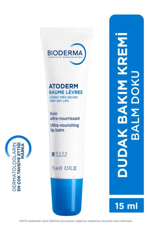 بالم لب Bioderma Atoderm برای لب‌های خشک و بسیار خشک حاوی Shea Butter مغذی ...