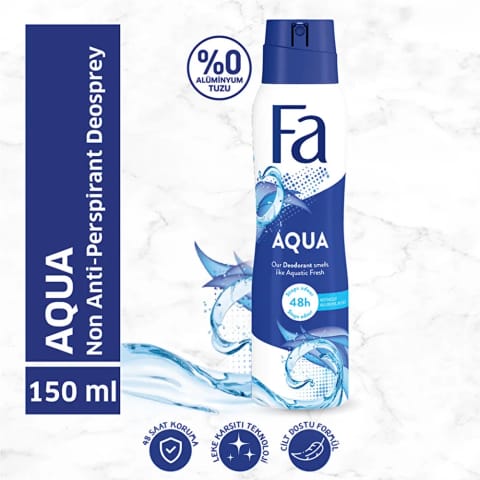 Fa Aqua اسپری دئودورانت زنانه ۱۵۰ میلی‌لیتر