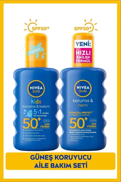 NIVEA SUN SPF50+ ضدآفتاب اسپری بدن ۲۰۰ml
