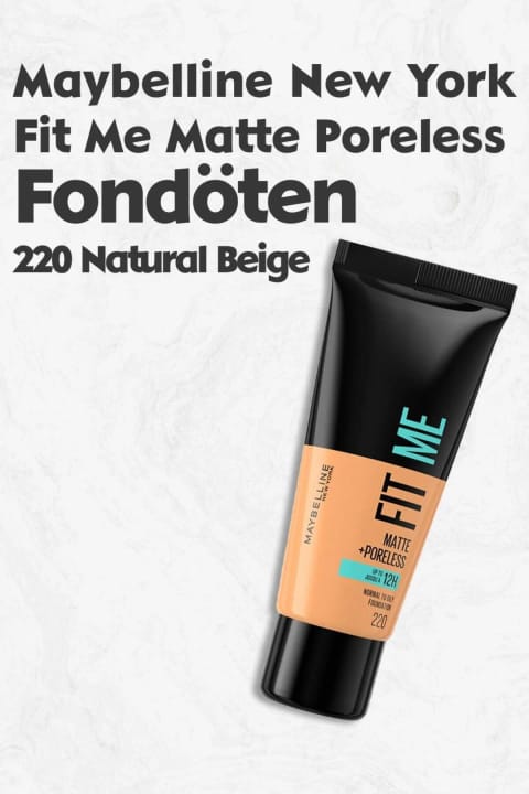Maybelline New York Fit Me Matte Poreless فونداسیون - 220 Natural Beige