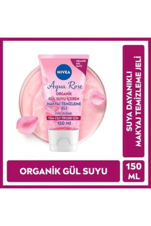 NIVEA Aqua Rose ارگانیک گلاب پاککننده آرایش ژلی ۱۵۰ میلیلیتر
