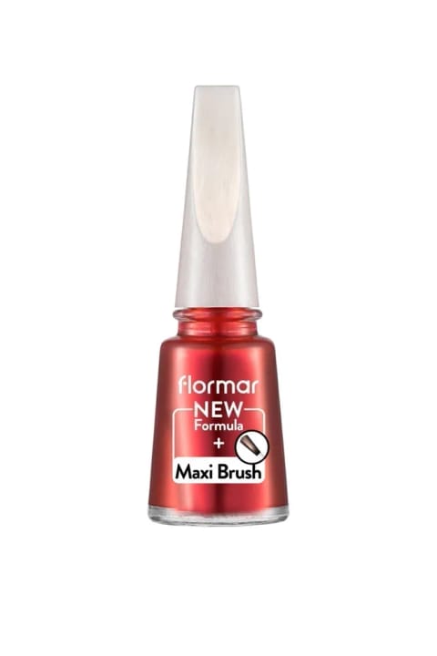 Flormar سدفلی براق Oje (قرمز) - Pearly Nail Enamel - PL384 Le Rouge