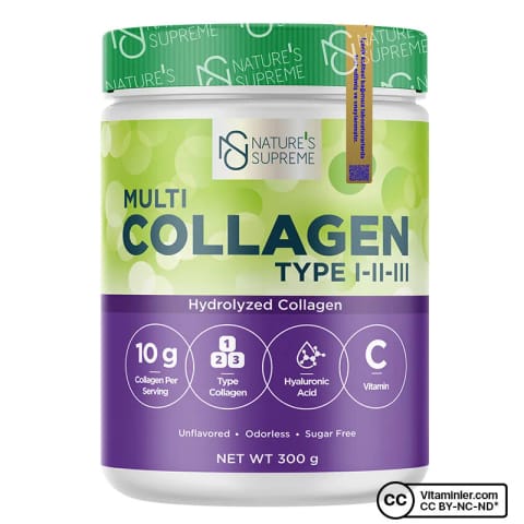 Nature's Supreme Multi Collagen Powder 300 گرم بدون طعم
