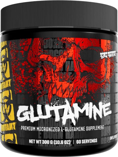 مکمل گلوتامین میکرونیزه Mutant Premium ۱۰۰٪ خالص، ترمیم عضلات، بدون طعم ۳۰۰ گرم