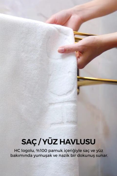 HC Care حوله مو و صورت - 50x90 سانتیمتر