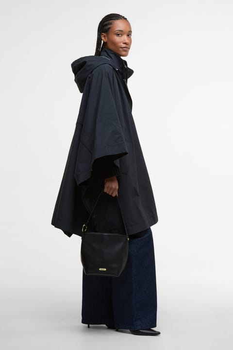 کیف سطلی چرم Barbour مدل Cedar BK11 رنگ مشکی