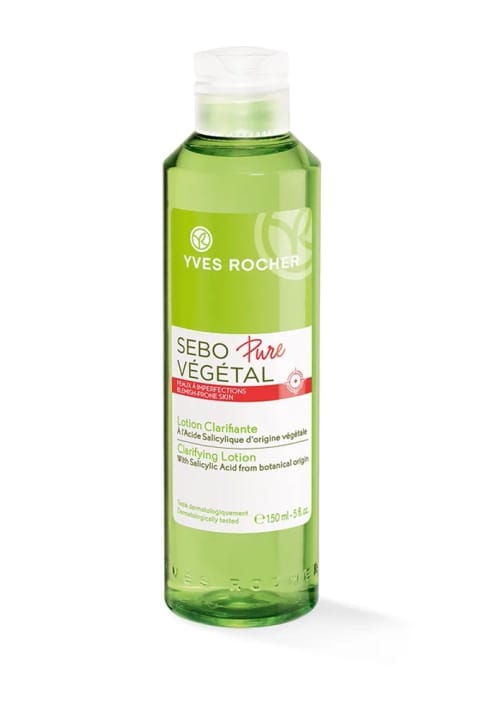 Yves Rocher Sebo Vegetal - تونر پاکسازی و کاهش قرمزی آکنه