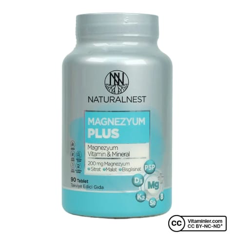 NaturalNest Magnezyum Plus 90 قرص