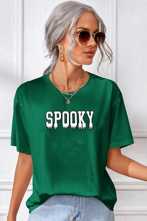 تیشرت چاپی Spooky یونیسکس uyguntarz