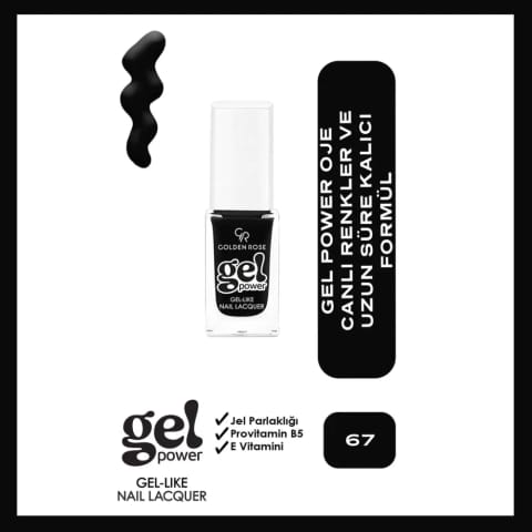 Golden Rose Power Gel Like Nail Oje No: 67