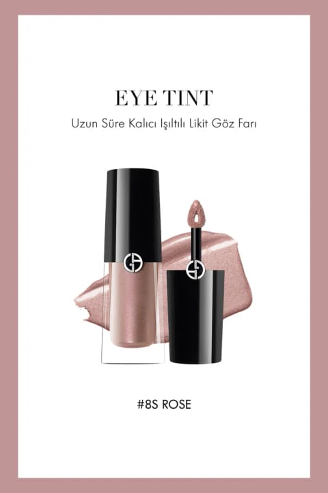 Giorgio Armani Eye Tint سایه چشم مایع درخشان ماندگار بلند 8S Rose 3614...
