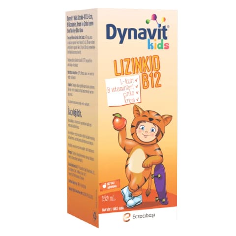 شربت Dynavit Lizinkid + B12 حجم ۱۵۰ میلیلیتر