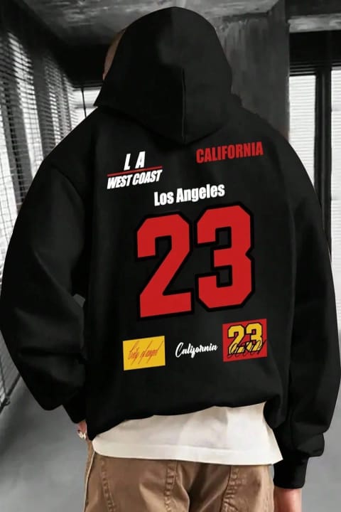 سویشرت اورسایز uyguntarz California 23 چاپدار