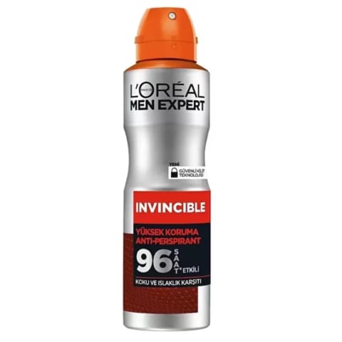 L'Oreal Paris Men Expert Invincible دئودورانت ضدتعریق 150 میلی‌لیتر