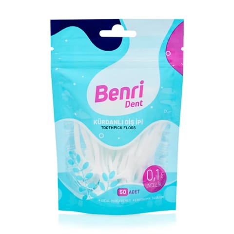 Benri Dent نخ دندان با خلال ۵۰ عددی