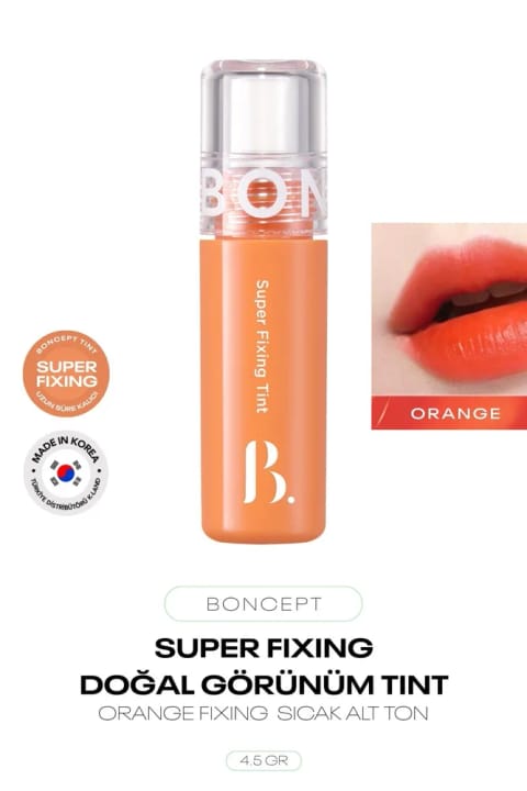 BONCEPT تینت لب کره ای با ظاهر طبیعی Super Fixing Tint