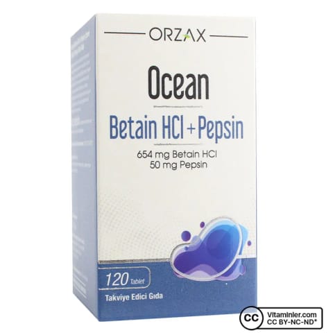 اوشن بتائین HCI + پپسین ۱۲۰ قرص