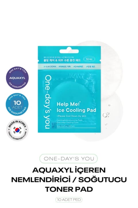 ONE DAYS YOU Aquaxyl İçeren مرطوبکننده و خنککننده ۱۰عددی پد تونیکدار One Da...