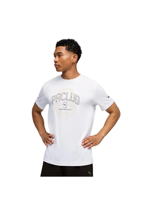 تیشرت دویدن مردانه Puma Run Club Graphic سفید 52844702