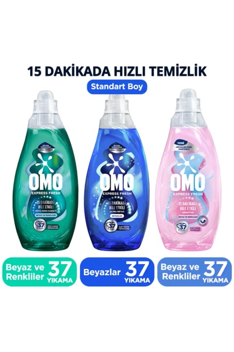 Omo Express Fresh مایع لباسشویی 1480 میلیلیتری