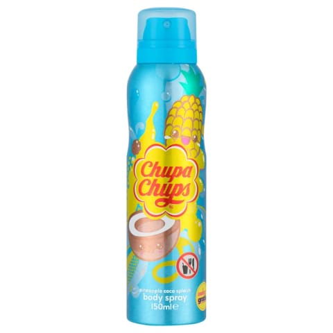 Chupa Chups دئودورانت بدن اسپری زنانه آناناس و نارگیل ۱۵۰ میلی‌لیتر