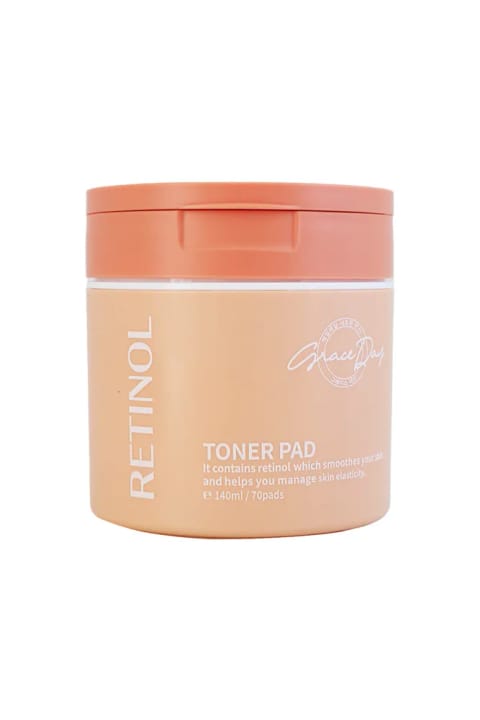 پد تونر Grace Day حاوی Retinol و Bakuchiol