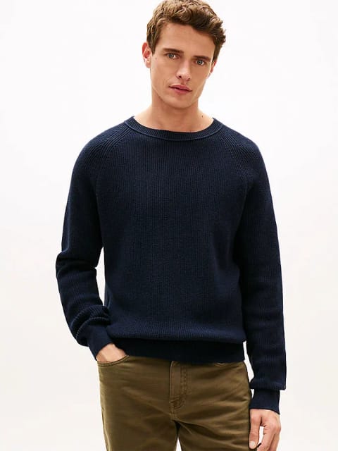 Erkek Fisherman Rib Crew Kazak