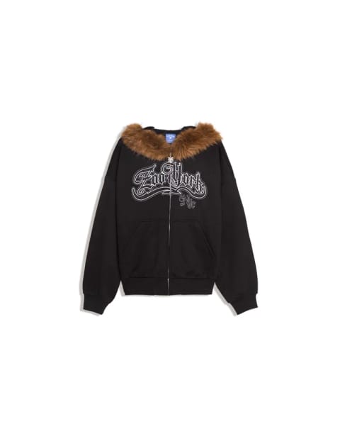 ZOO YORK X BERSHKA کاپشن خز مصنوعی کلاهدار