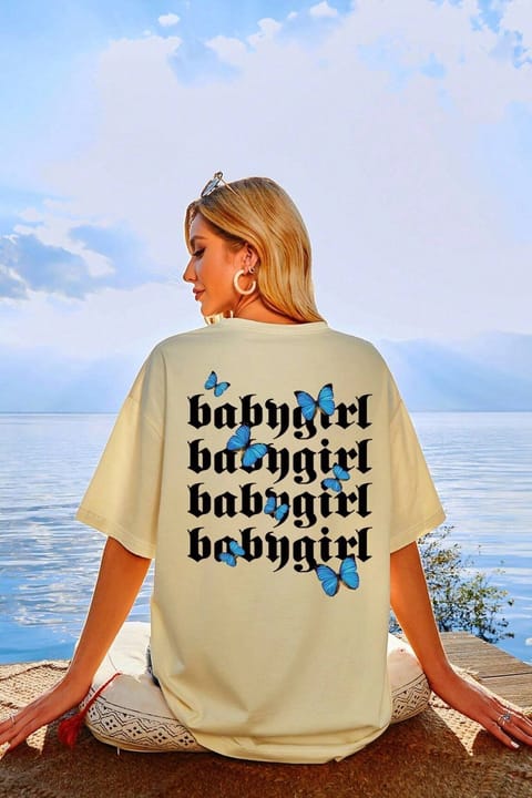 تیشرت طرحدار Babygirl یونیسکس uyguntarz