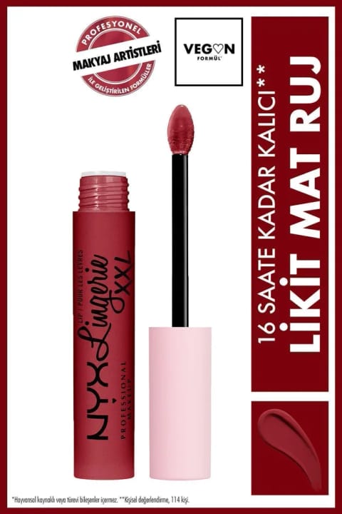 رژ لب مایع مات NYX Professional Makeup Lip Lingerie XXL - Its Hotter