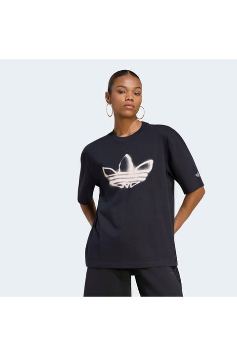 تیشرت زنانه مشکی adidas Trefoil