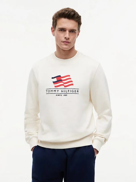 Tommy Hilfiger سویشرت مردانه RWB Main Flag Terry