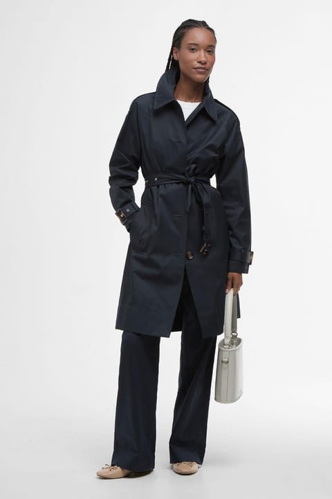 ترنچکت ضدآب Barbour Maia NY91 Dark Navy/Rosemary Tartan